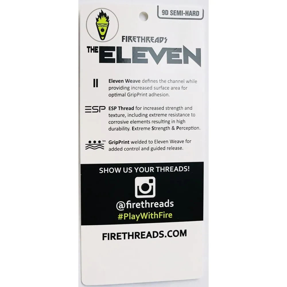 FireThreads ELEVEN 9D Semi-Hard Lacrosse Mesh Stringing Piece