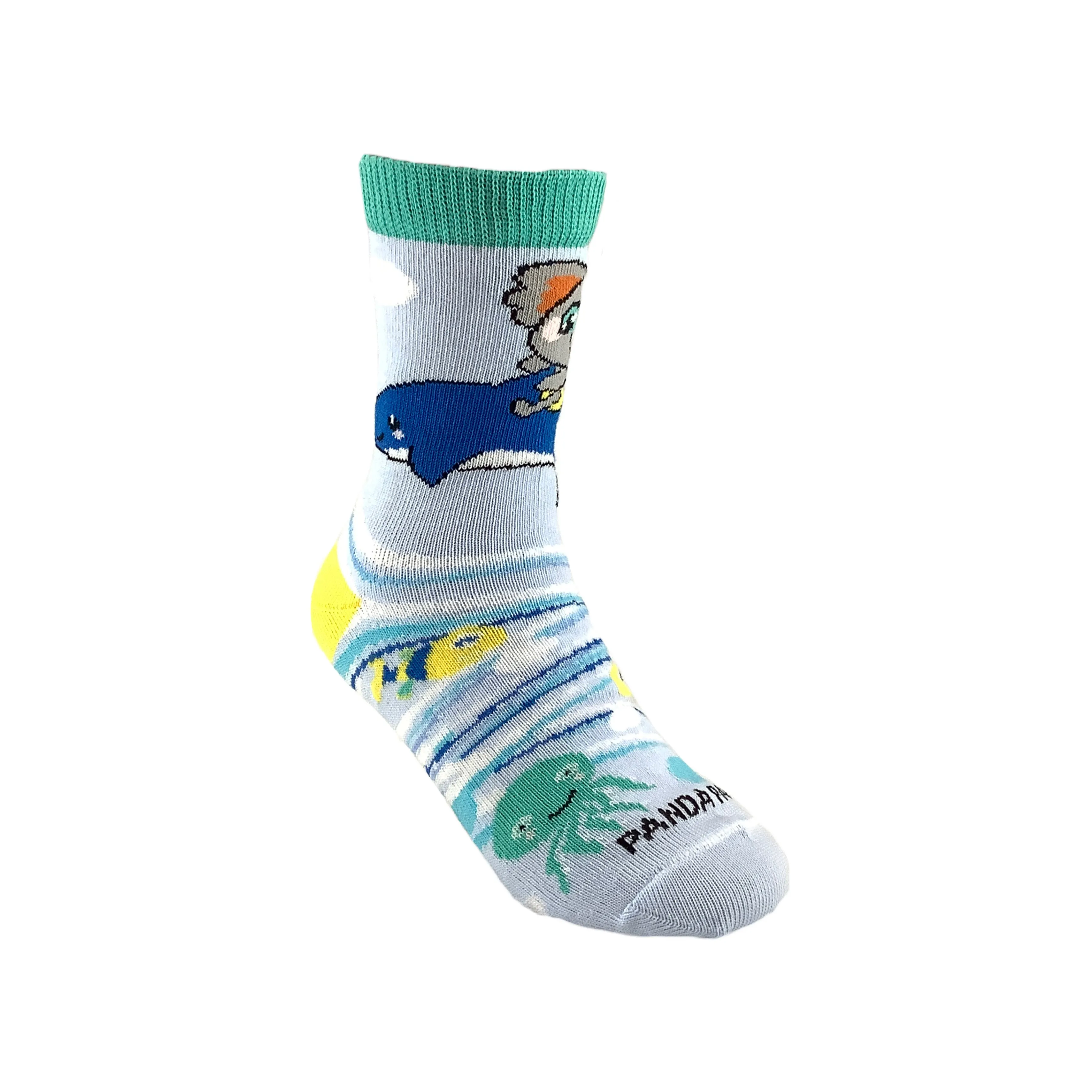 Fun Koala on a Dolphin Socks from the Sock Panda (Ages 3-7)