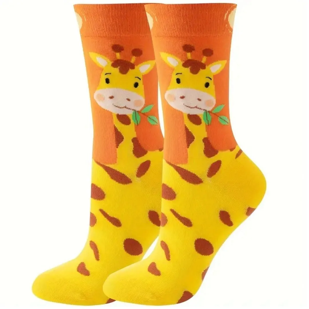 Giraffe Socks from the Sock Panda (Adult Medium - Women's Shoe Sizes 5-10)