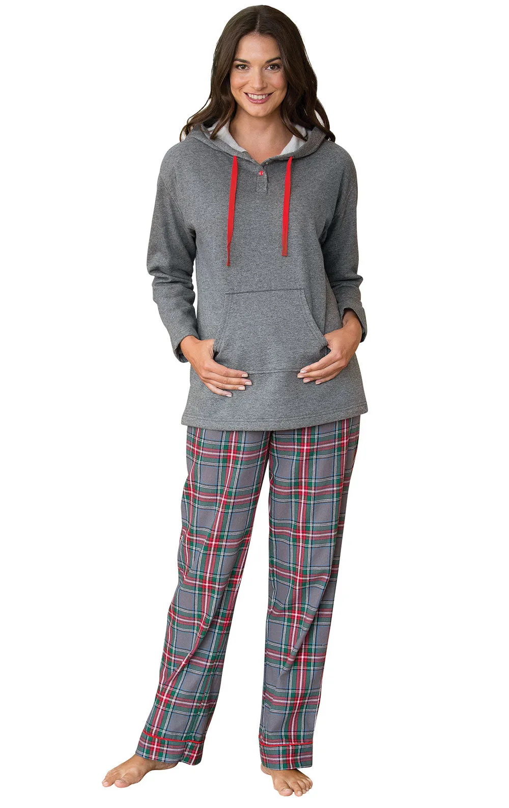 Gray Plaid Matching Pet & Owner Pajamas