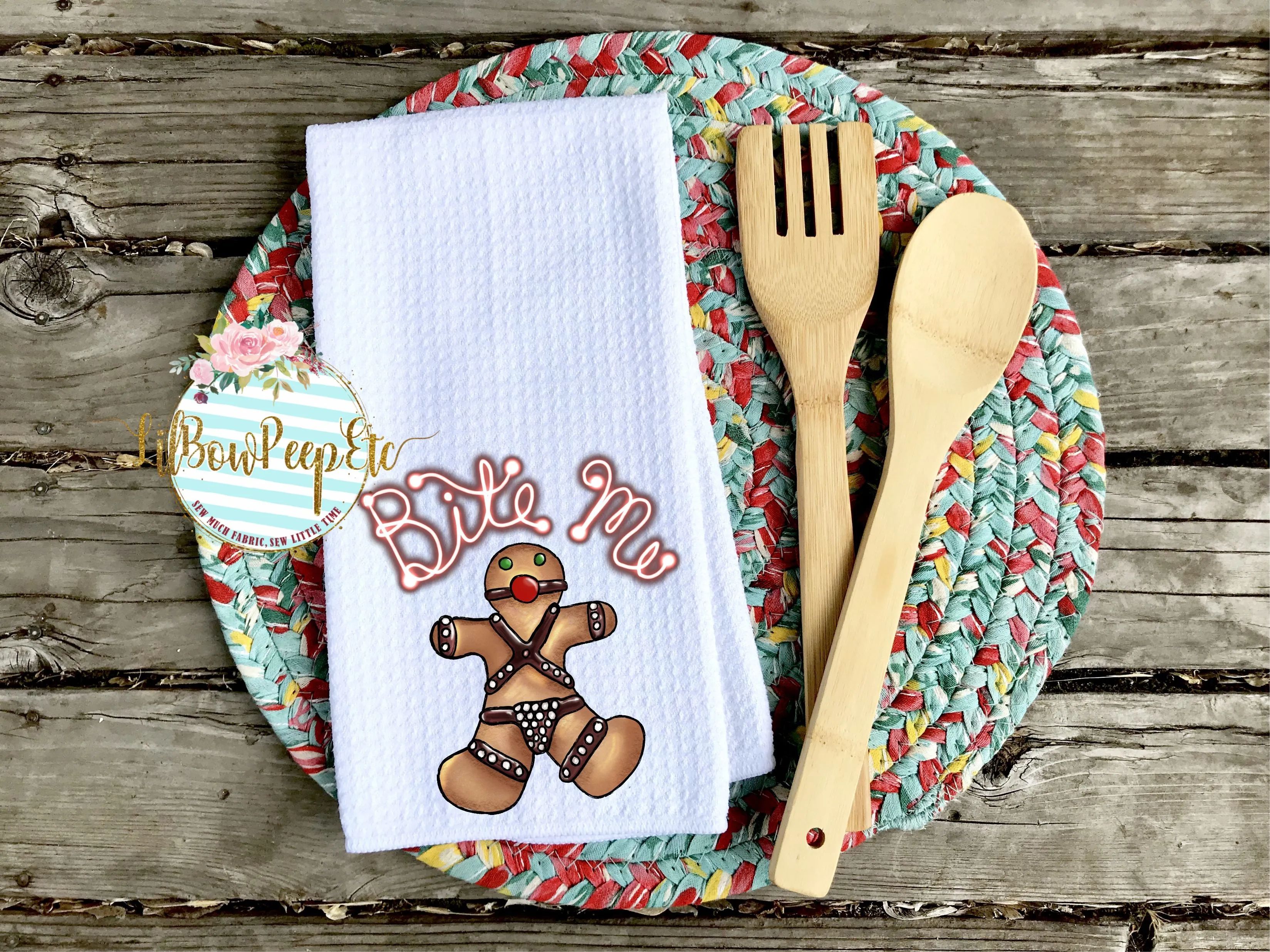 Hand Towel: Bite Me Gingerbread