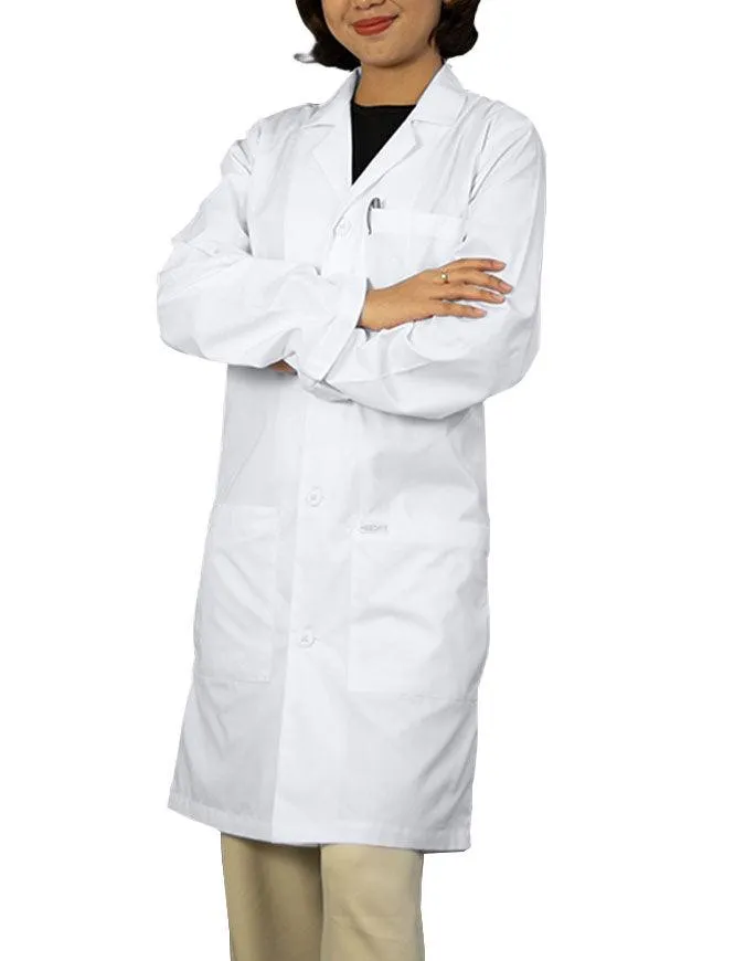 Heedfit Unisex 37 Inches Three Pocket White Functional Lab Coat