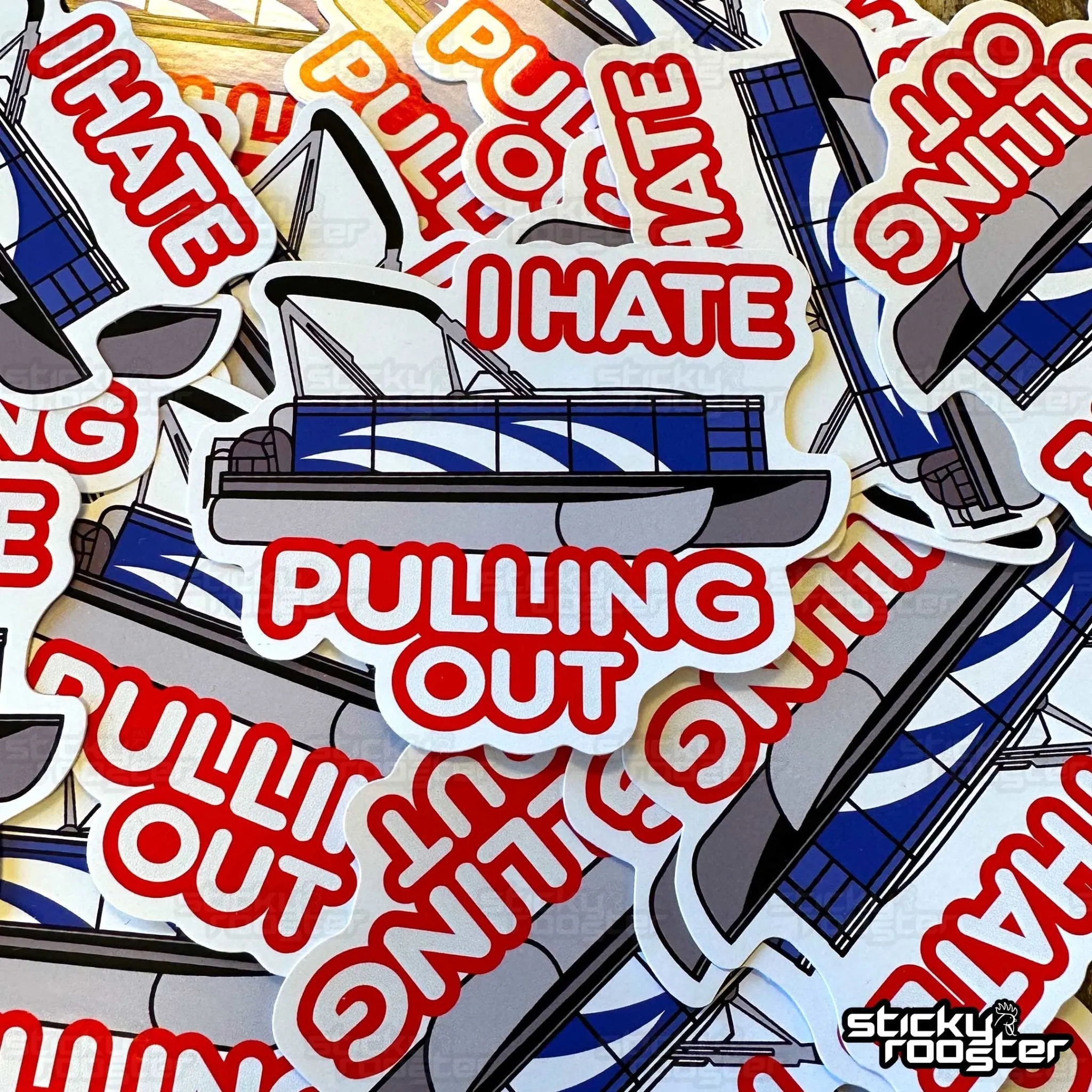 I Hate Pulling Out stickers - 3 pack