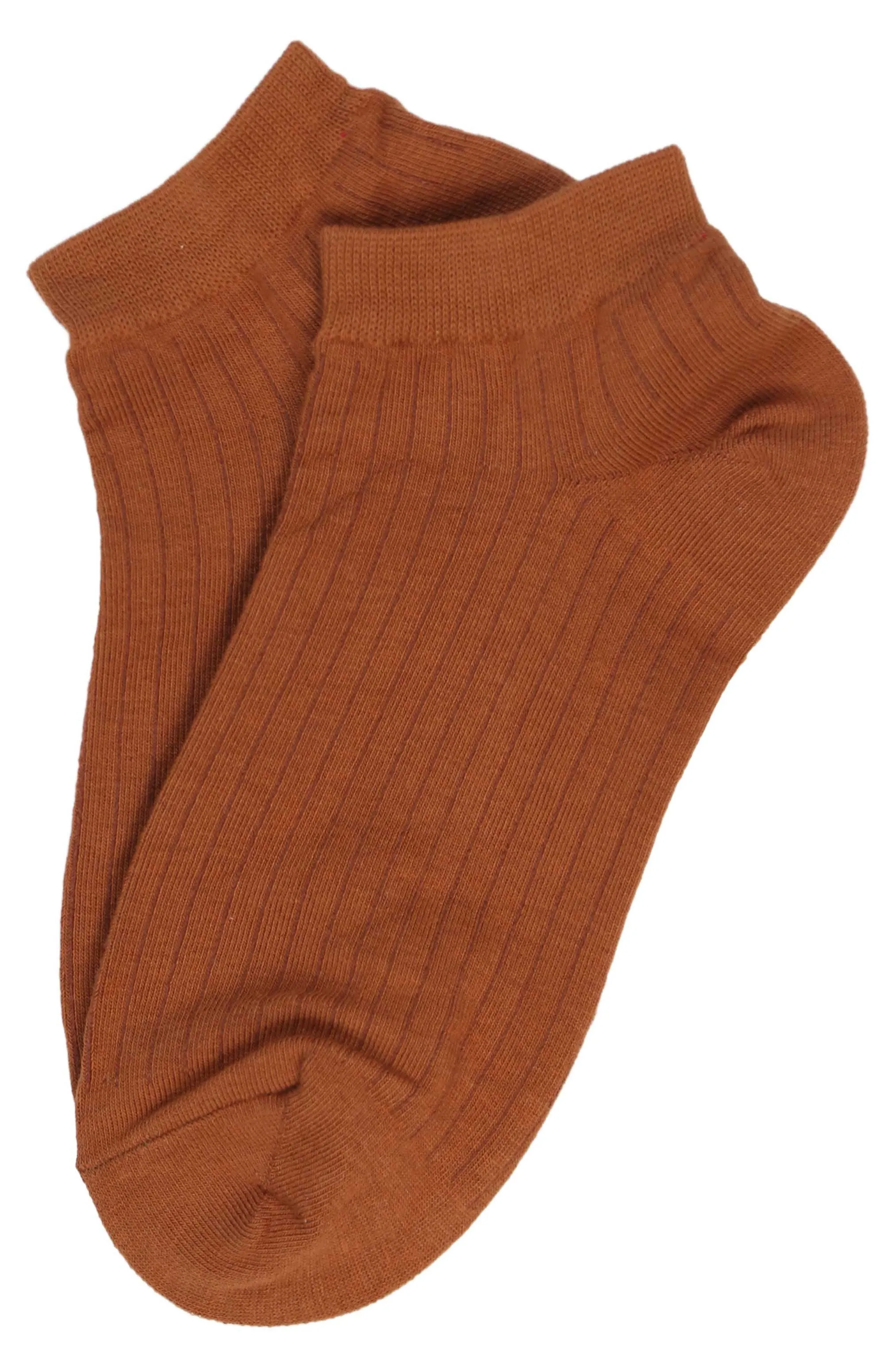 Jane Cotton Ankle Socks Rust