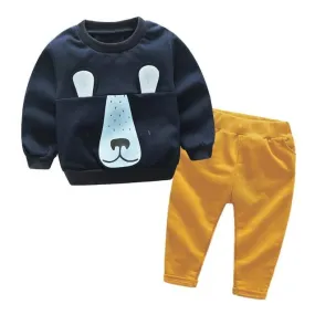 Kids Clothing Sets Long Sleeve T-Shirt   Pants, Children's Sports Suit Boys Clothes Free Shipping