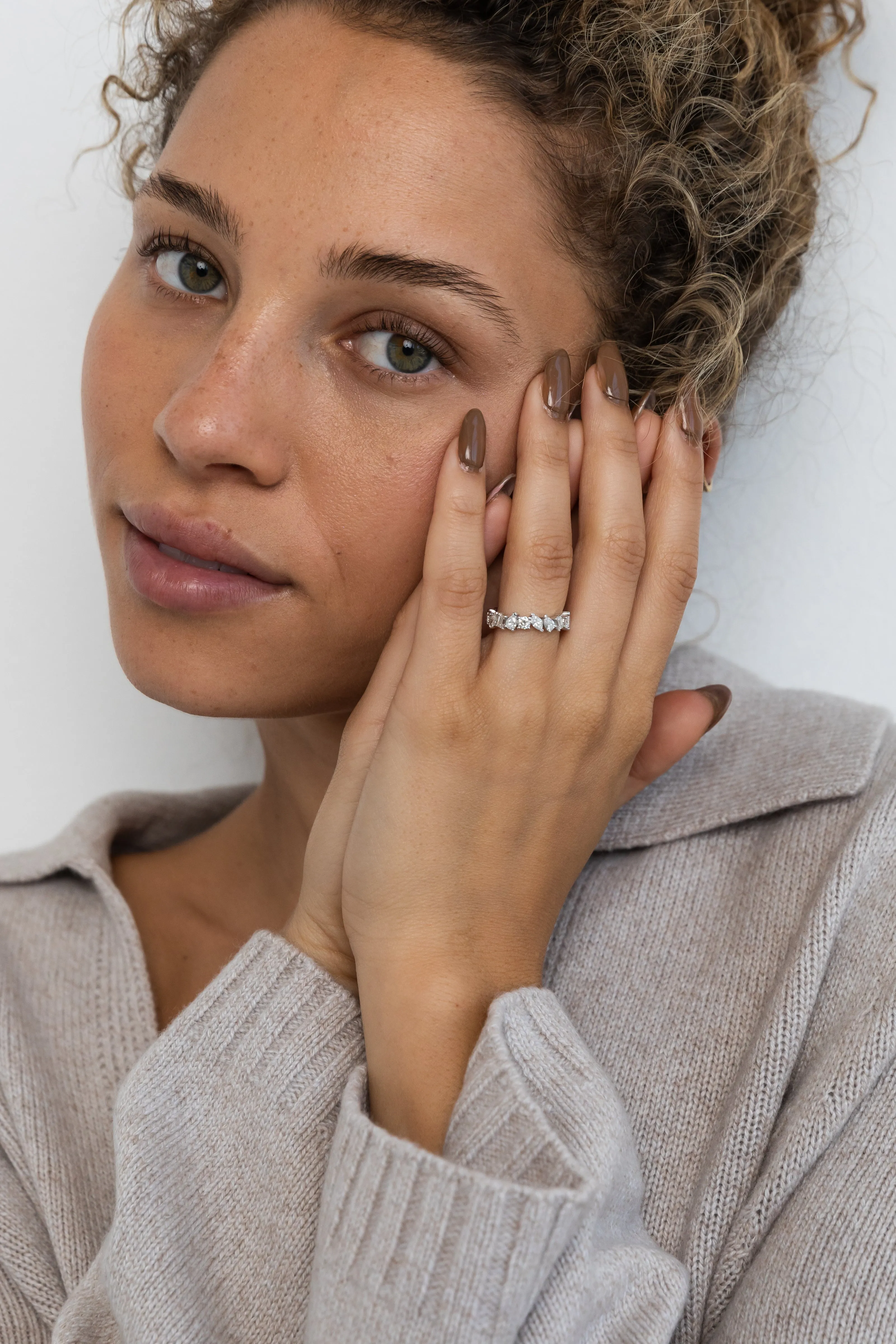 Lab Grown Multi Shape Diamond Eternity Ring