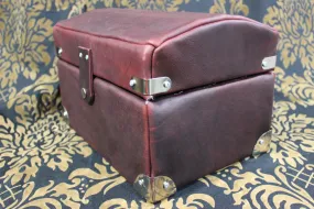 Leather Bound Treasure Chest (Burgundy)