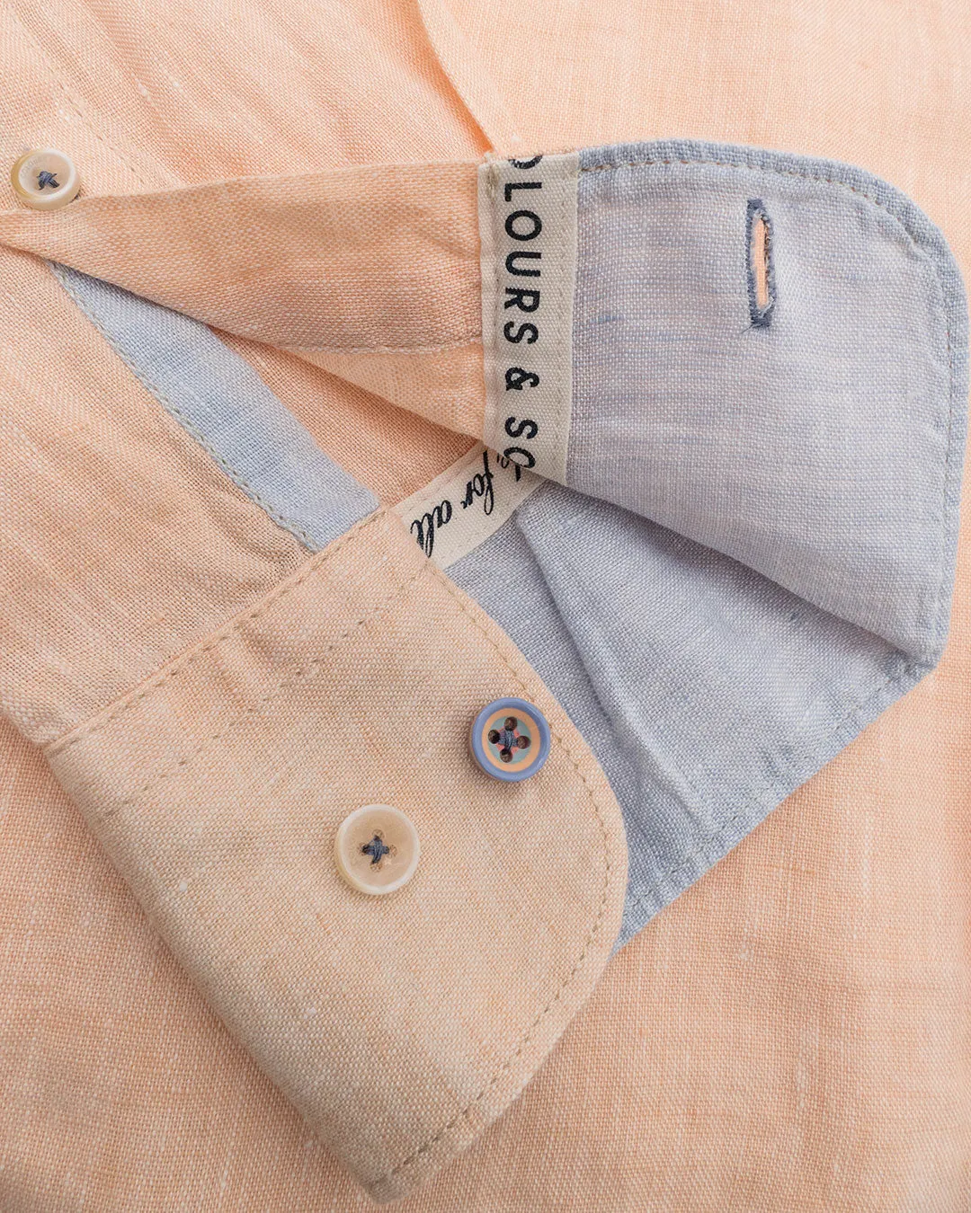 Linen Shirt - Soft Carrot