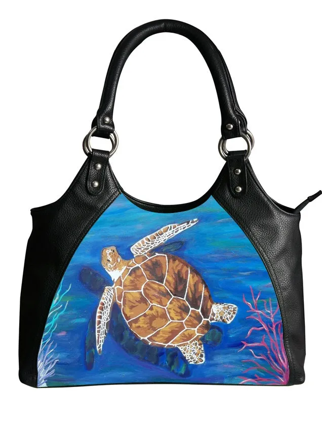 Loggerhead Sea Turtle Retro Cat- The Pilgrim