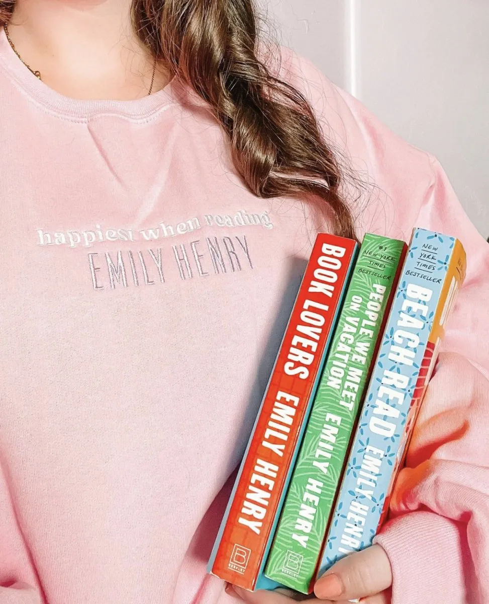 Make It Yours™ 'Happiest When Reading...' Crewneck Sweatshirt