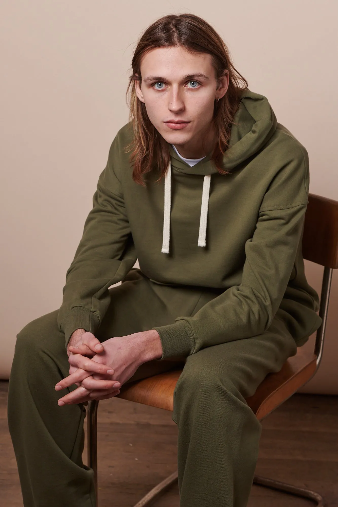 Men's Hooded Sweatshirt - Olive