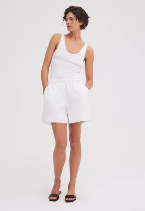 Mira Cotton Short - White