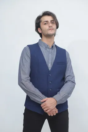 Navy Waistcoat