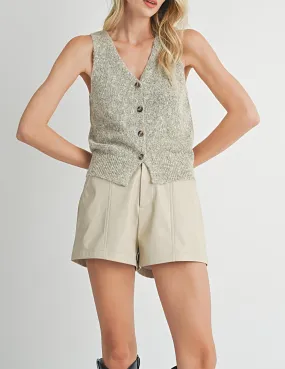 Phoenix Knit Button Vest