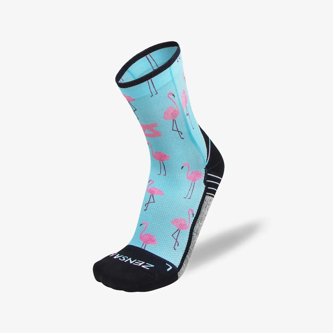 Pink Flamingos Socks (Mini-Crew)