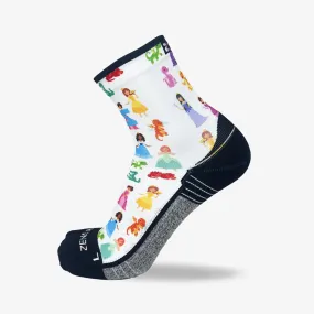 Princesses and Dragons Running Socks (Mini-Crew)