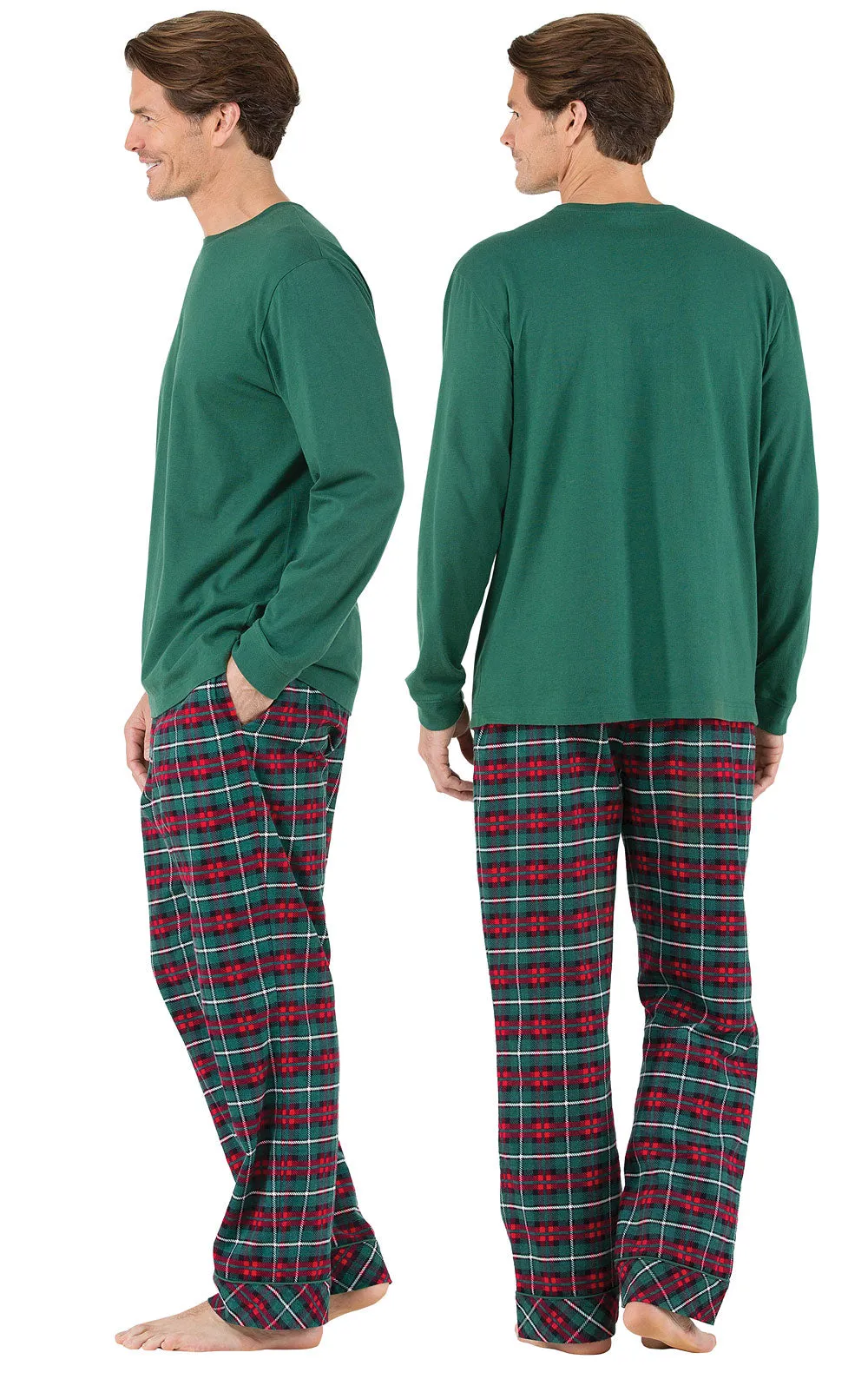 Red & Green Christmas Men's Pajamas