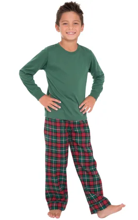 Red & Green Christmas Unisex Kids Pajamas