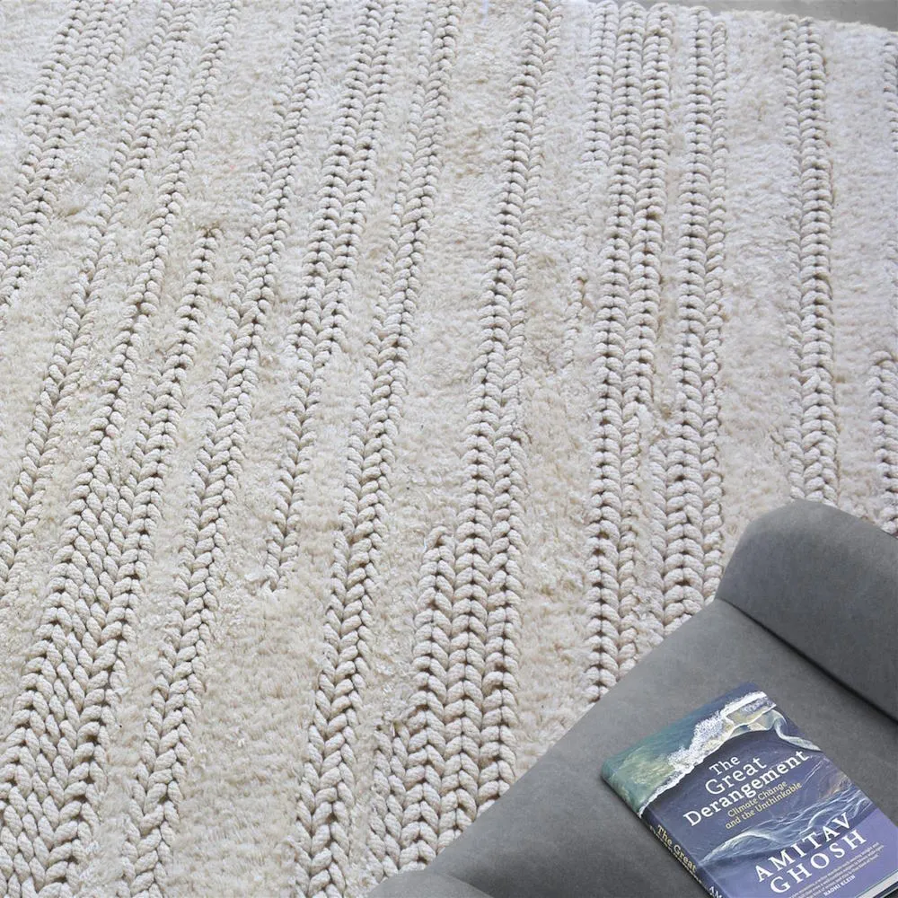 Ropas Chunky Weave Off White Rug