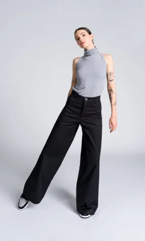 Straight Wide Leg Pants