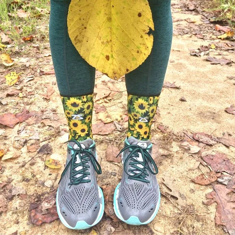 Sunflowers Socks (Mini-Crew)