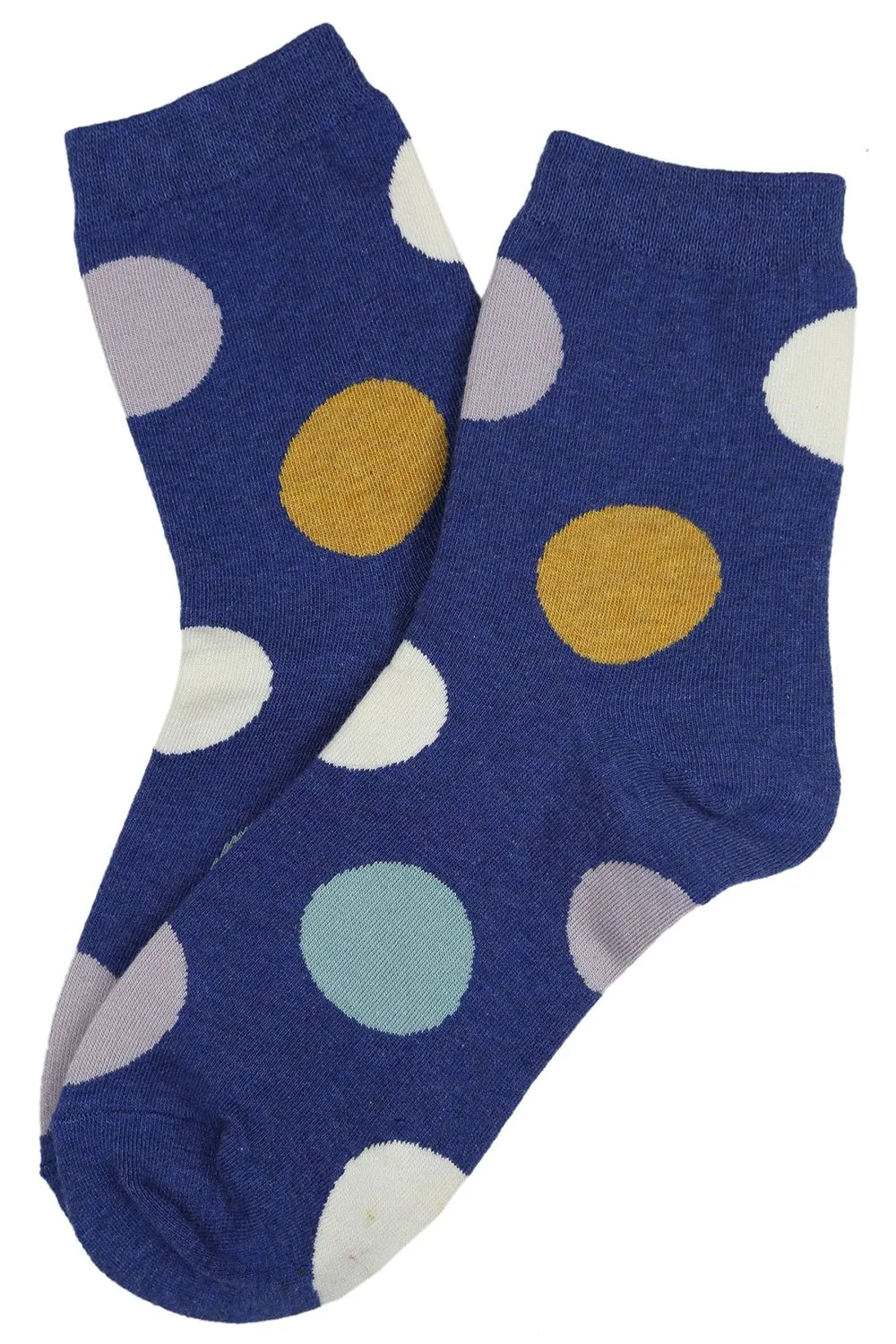 Super Spot Cotton Socks Blue