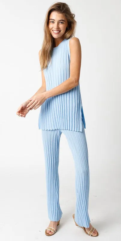 SWEATER PANT IN LIGHT BLUE