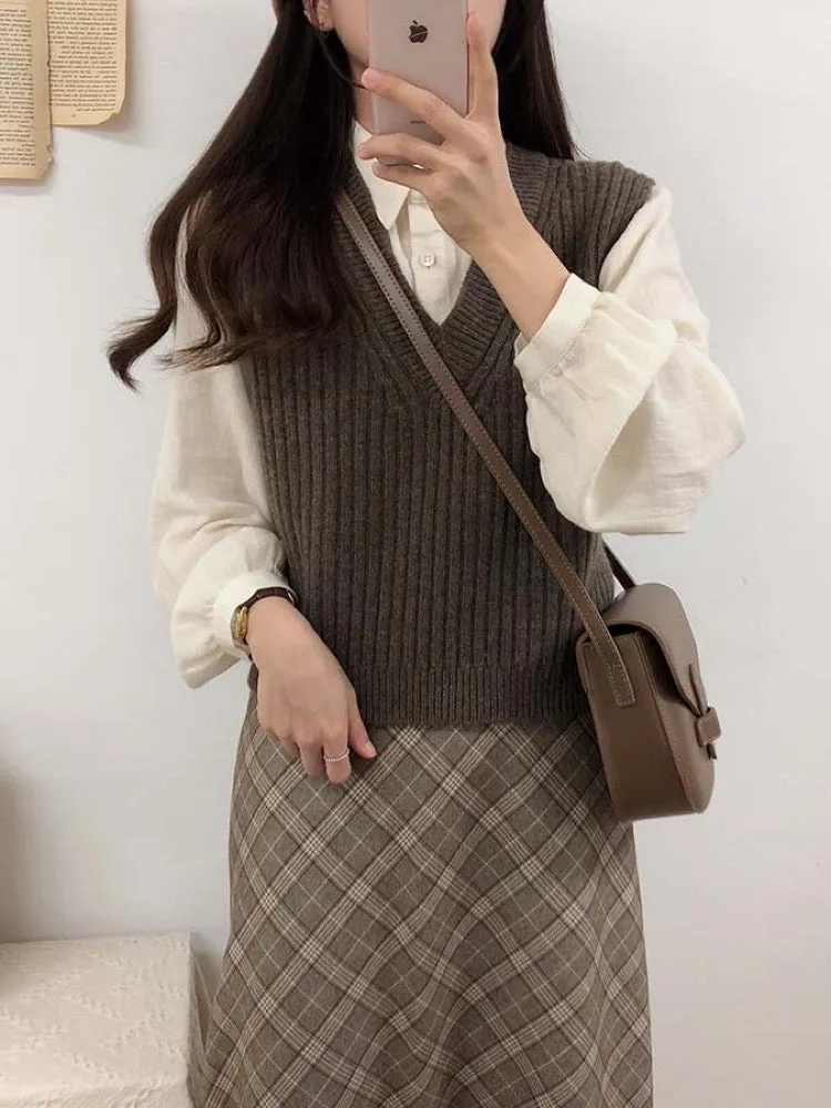 Taylor Blouse, Sweater & Midi Skirt