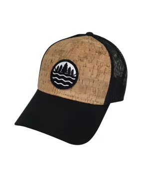 The Great Lakes State Cork & Mesh Trucker Cap - Black