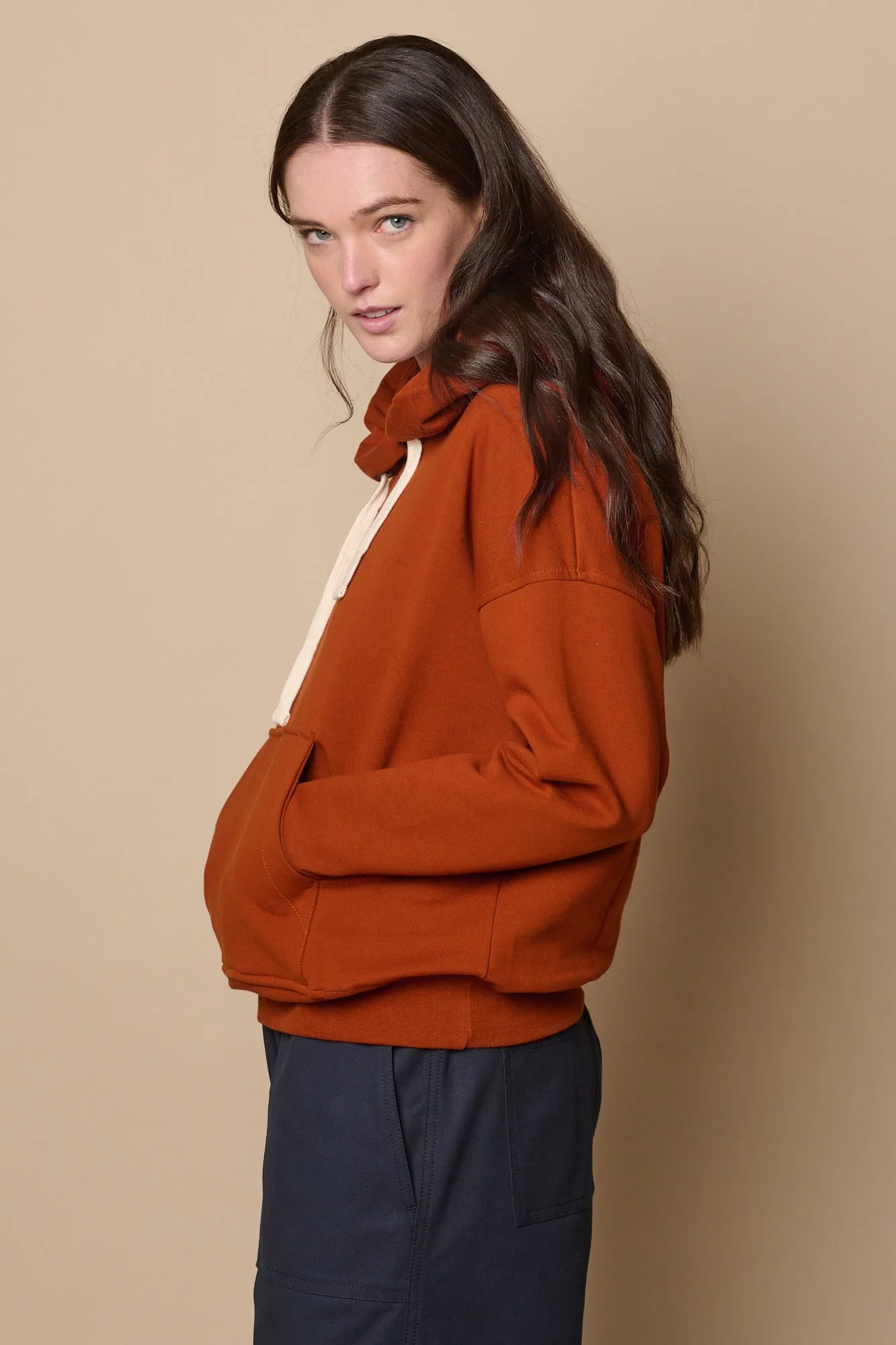 Women's Hooded Sweatshirt - Cinnamon